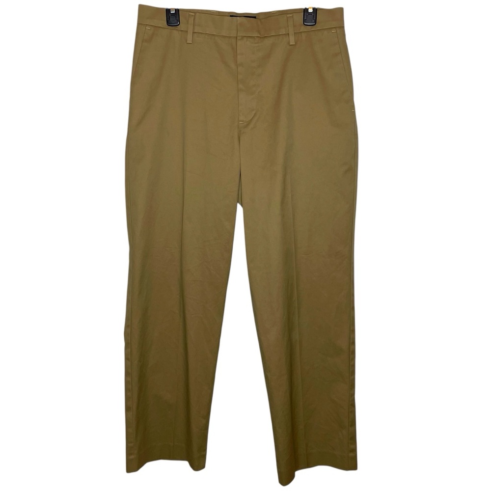 Dockers Solid Tan Classic Fit Straight Leg Khaki Dress Pants